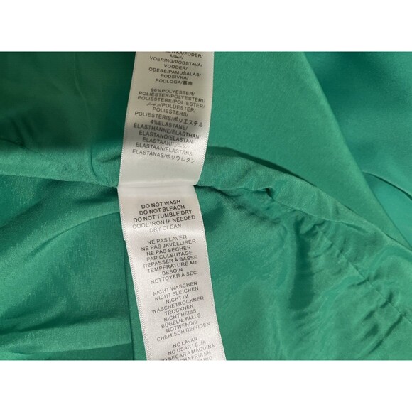 Aidan Mattox women Cowl Neck Satin Knit Long Column Gown size 4 Flora Green $220 - Picture 10 of 10